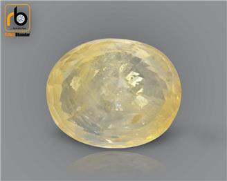  Natural Heated & Treated Certified Yellow Sapphire (Pokhraj) 3.31CTS-2387